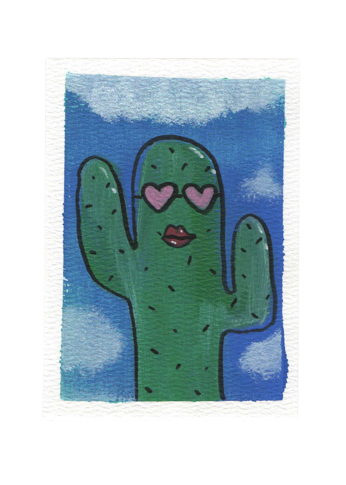 Sassy Cactus ACEO