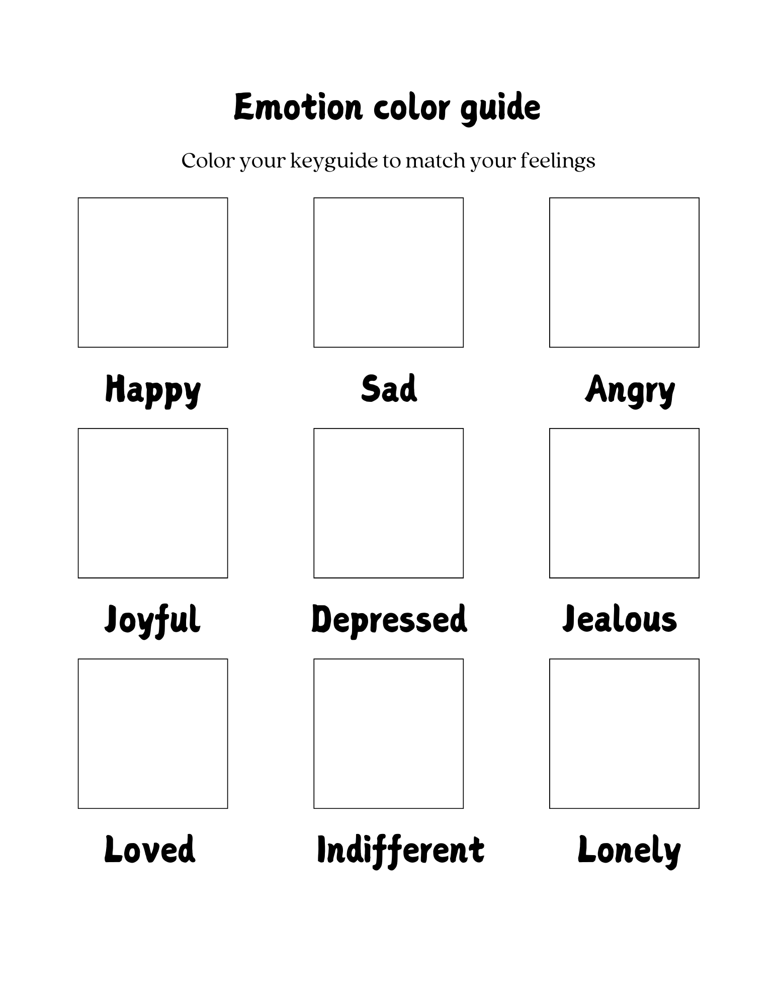 Color Your Emotions